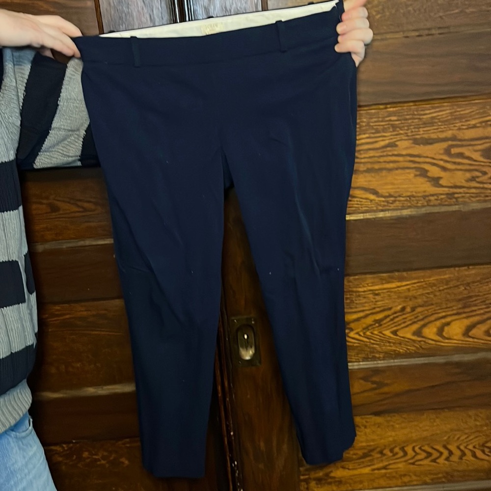 Size 10 stretch ankle work pants from J Crew I’m navy